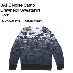 Bape Noise Camo Crewneck Sweatshirt
